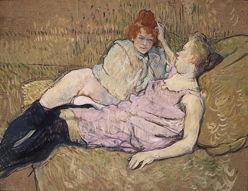Henri de toulouse-lautrec The Sofa oil painting image